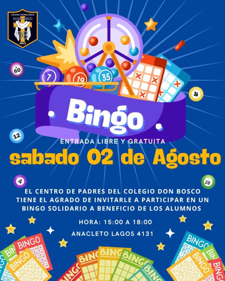  ¡GRAN BINGO SOLIDARIO DON BOSCO! 