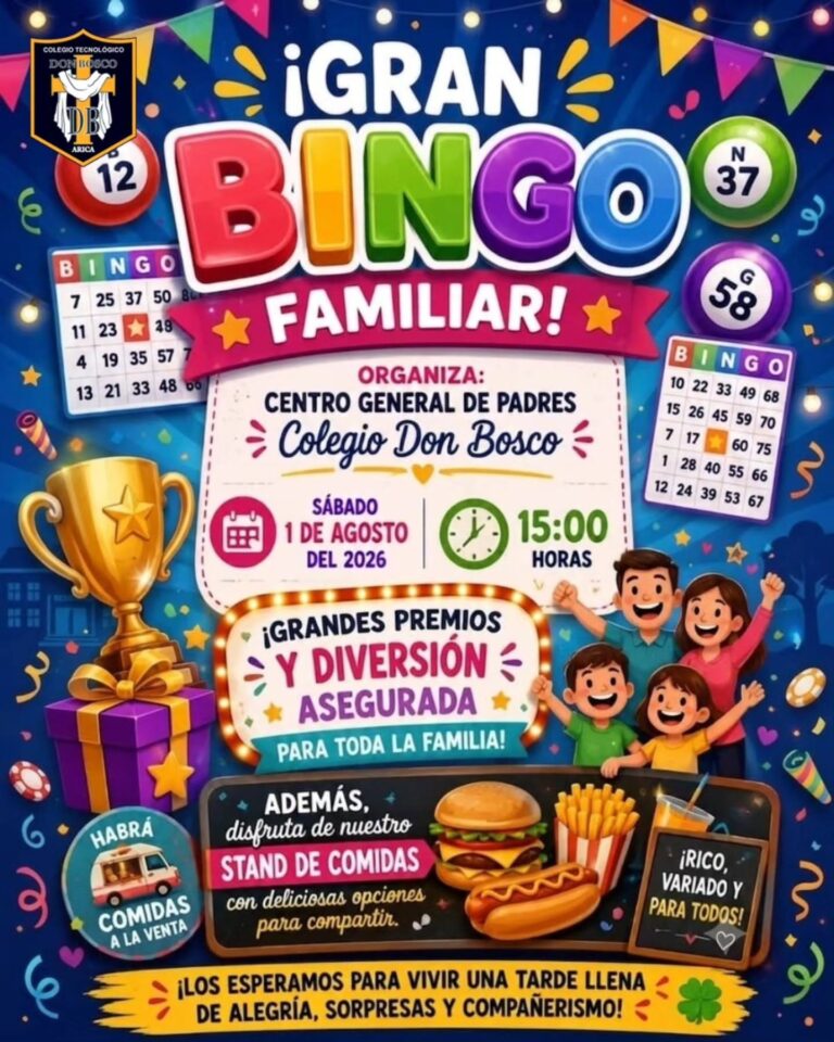 ¡Agenden la fecha! Se viene el Gran Bingo Familiar 2026