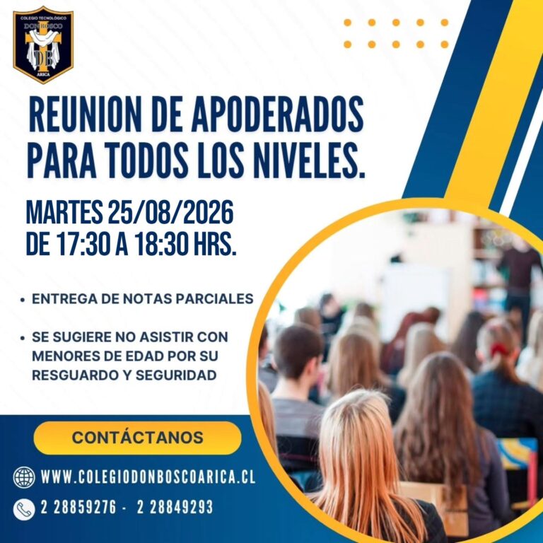 Reunión de Apoderados para todos los niveles